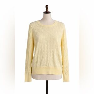 Merona Women's Light Yellow Cable Knit Sweater